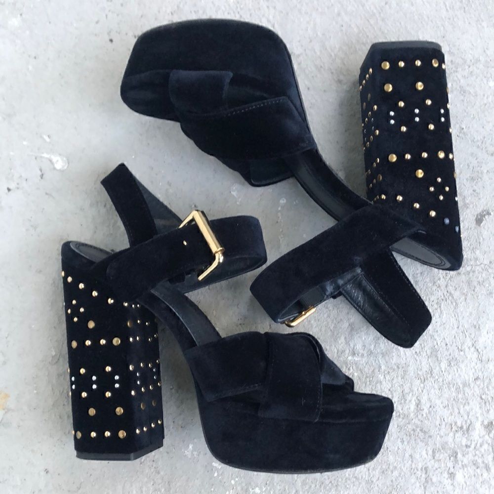 Maje  velvet platform
